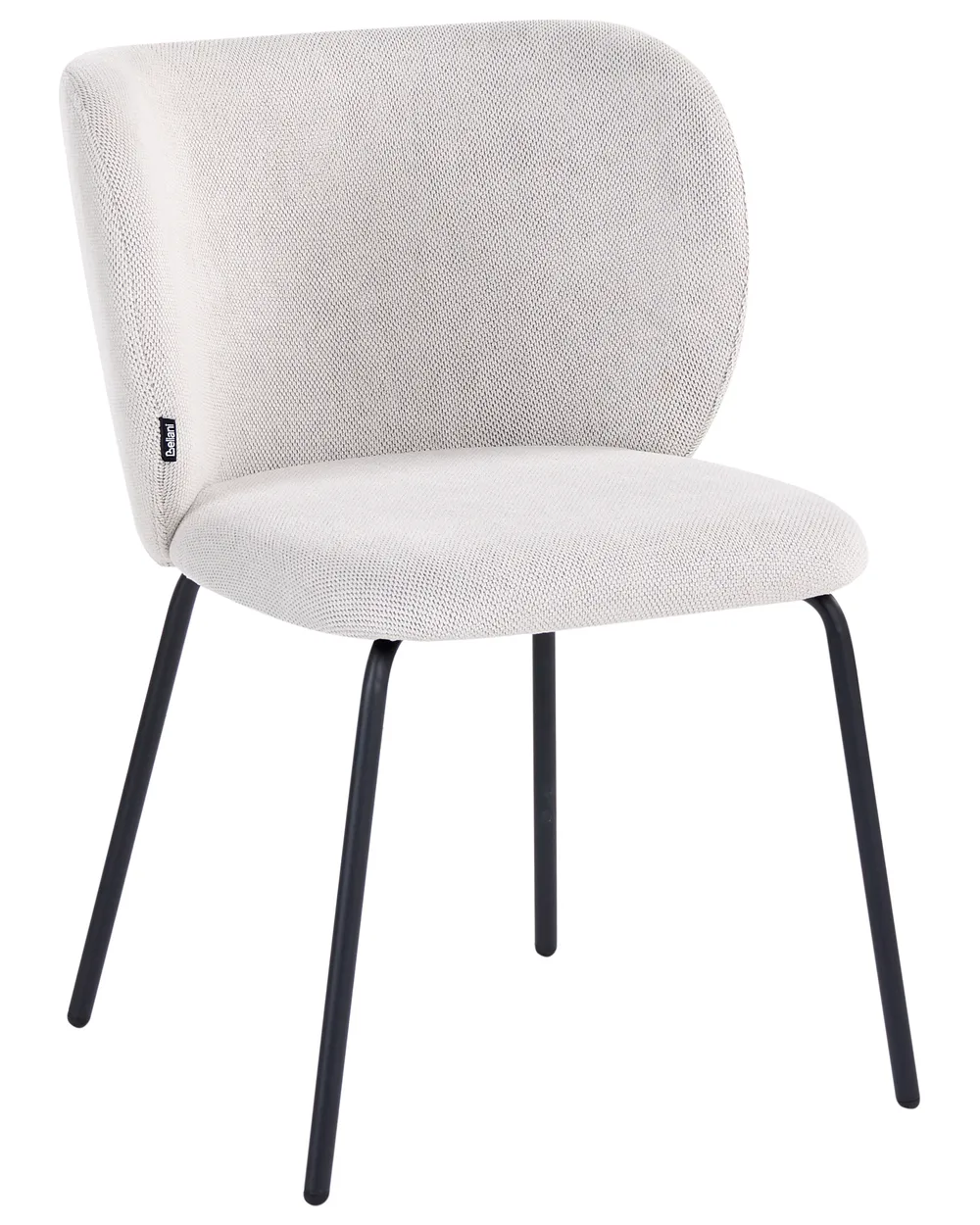 Set of 2 Dining Chairs CALERA Fabric Off-White_1055184