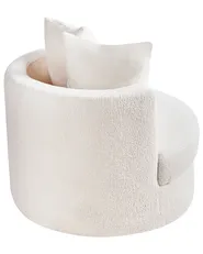 Drehsessel DALBY Bouclé Weiß_958792
