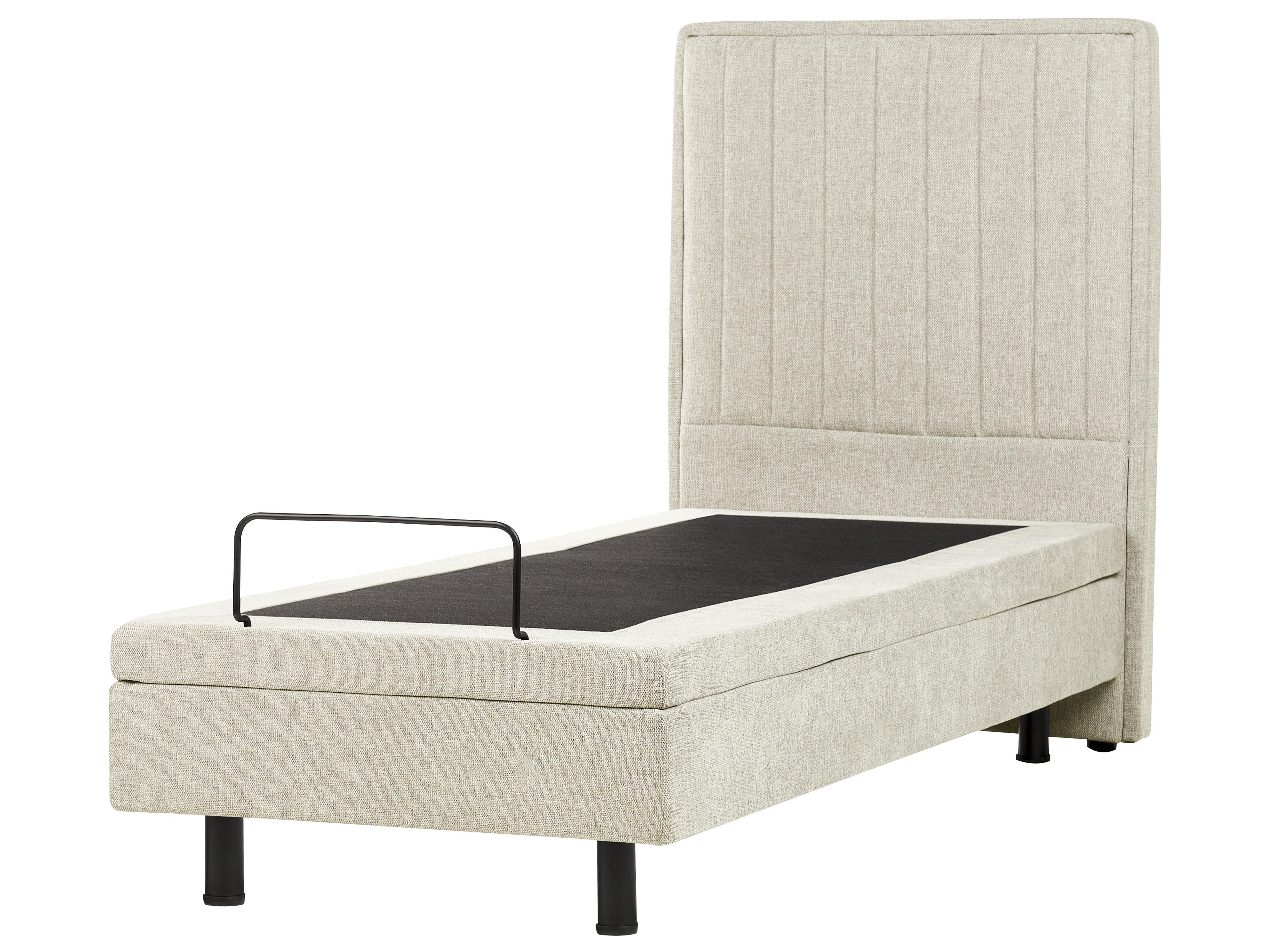 Adjustable Bed Fabric DUKE II 80 x 200 cm (EU Small Single) Beige_988330