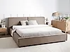 Wasserbett Stoff LINARDS 180 x 200 cm Taupe