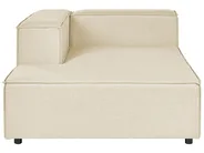 Modular Corner Sofa 2 Seater APRICA Faux Linen Beige Right Hand_856936