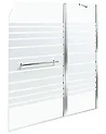 Badewannenaufsatz TUAPI 140 x 120 cm Silber