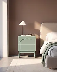 2 Drawer Bedside Table BOULIA Green_1169043