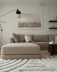Ottomane SIGTUNA Stoff Beige_1012416