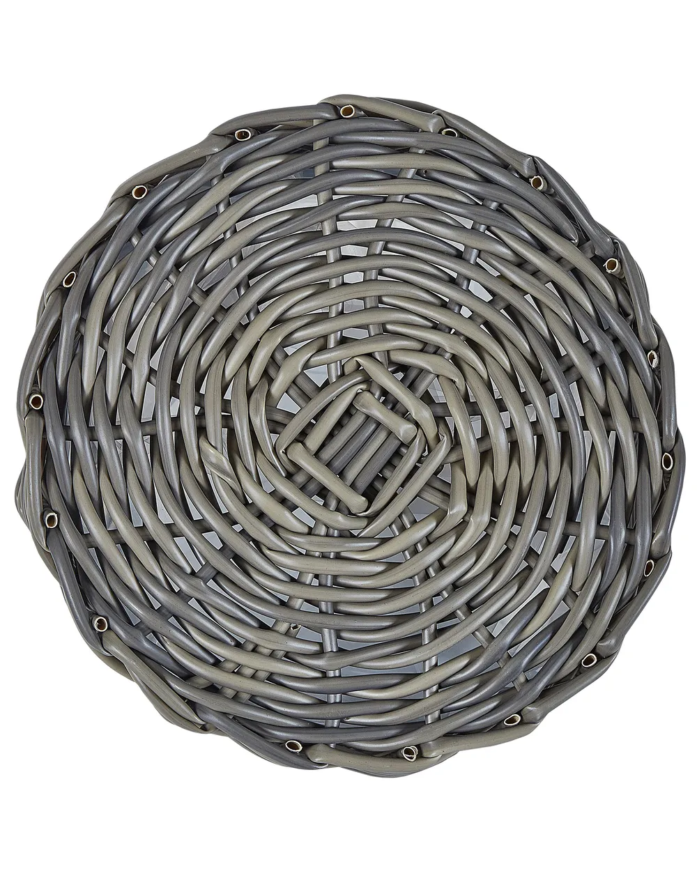 Blumenkorb 3er Set NIKITI 29/35/40 cm Polyrattan Taupe_826535