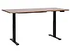 Schreibtisch elektrisch höhenverstellbar DESTINES 160 cm x 72 cm Braun / Schwarz