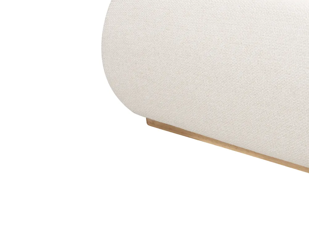 Bett mit Stauraum CAMPAGNE Stoff Hellbeige 160 x 200 cm_972077