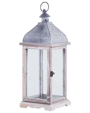 Lantern SAMAR 47 cm Pine Wood White_817765