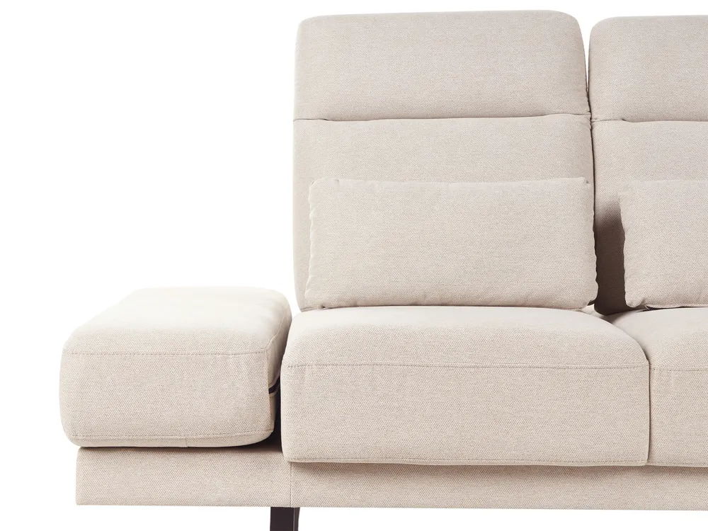 Sofa 3-Sitzer IKAST Stoff Hellbeige_971274