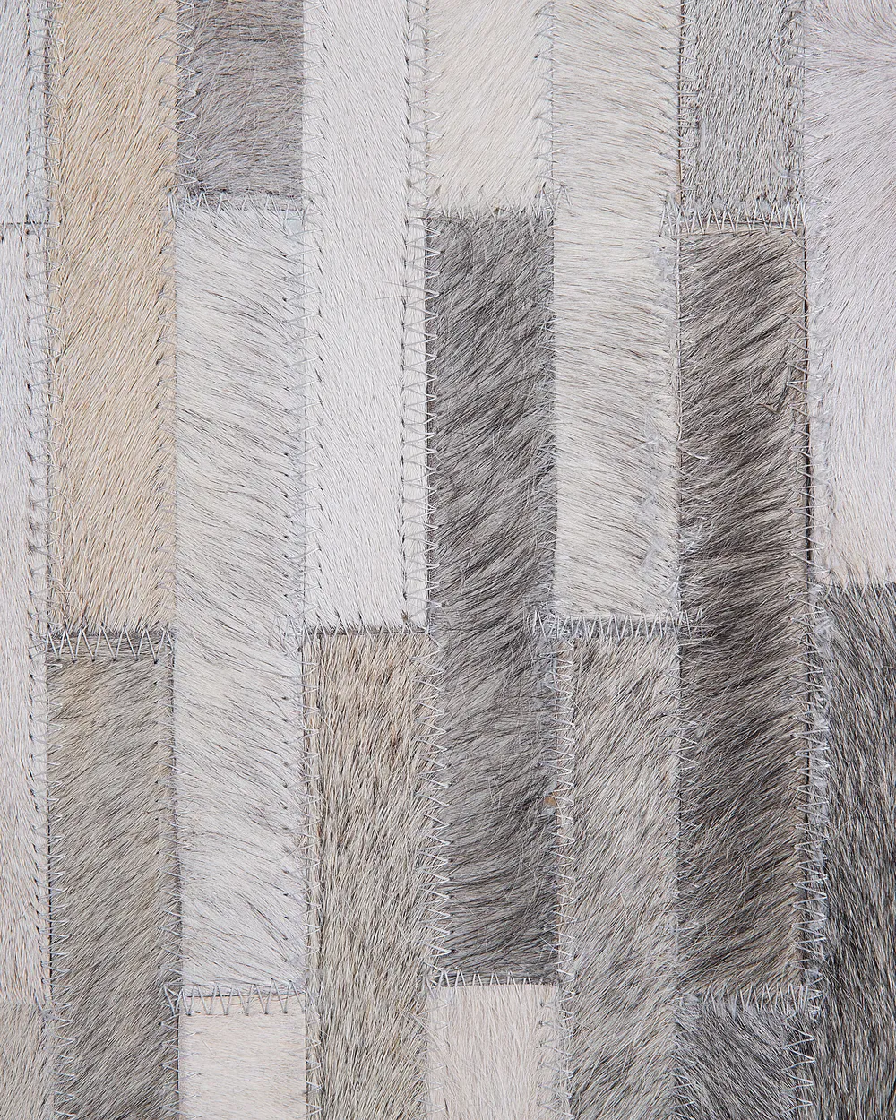 Rug AHILLI Grey 140 x 200 cm Leather_688987