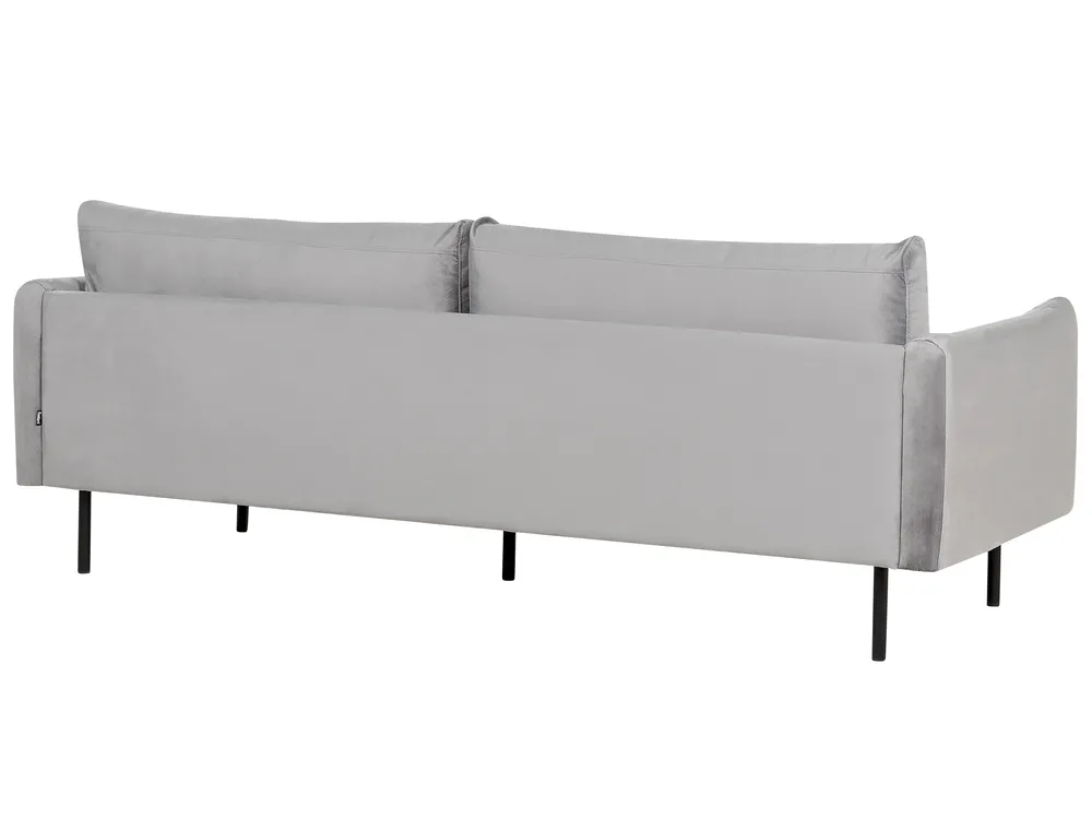 Sofa 3-Sitzer VINTERBRO Samtstoff Grau_900538