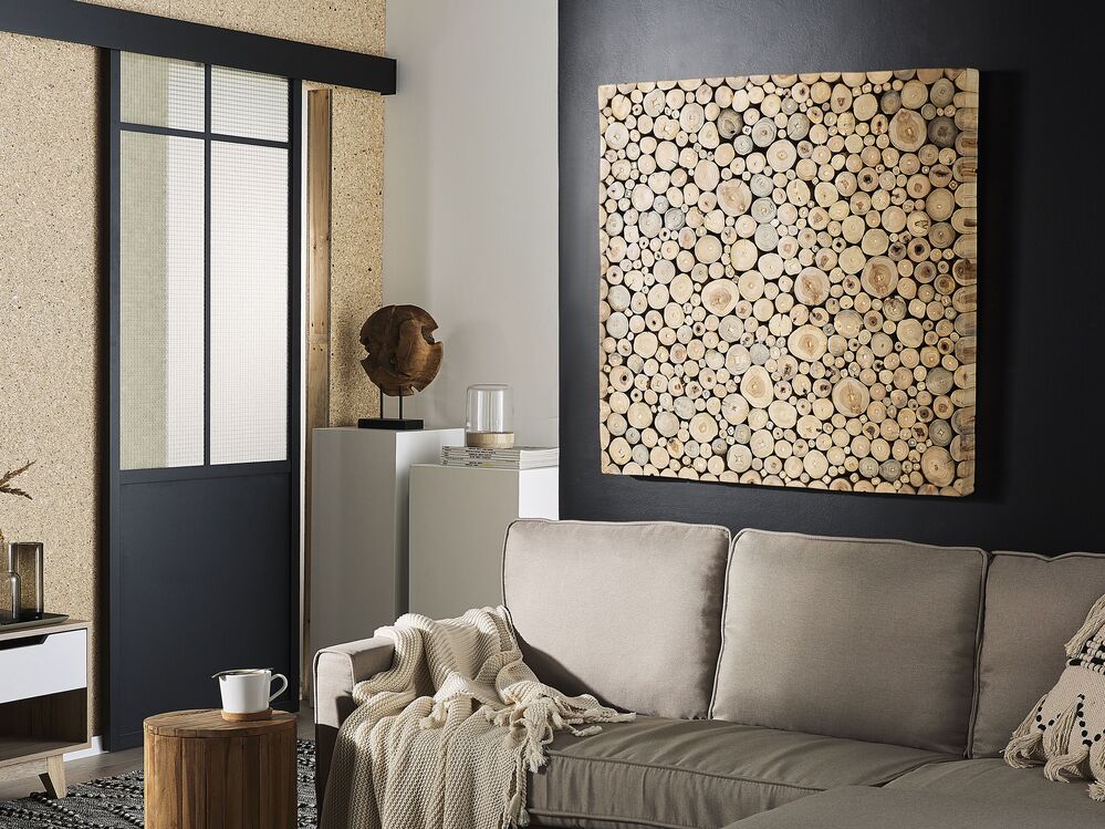 Viseči ornament TWIG Tikov les 85 cm Svetlo rjava