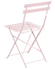 Gartenmöbel Set 4-Sitzer FIORI klappbar Metall Pastellrosa_998653