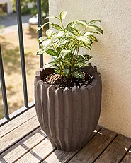 Bloempot ATTERSEE 33 cm Donkerbruin_1161151