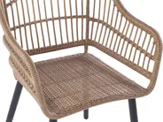Gartenmöbel Set 6-Sitzer ALIANO II inkl. Kissen Polyrattan Beige_812460