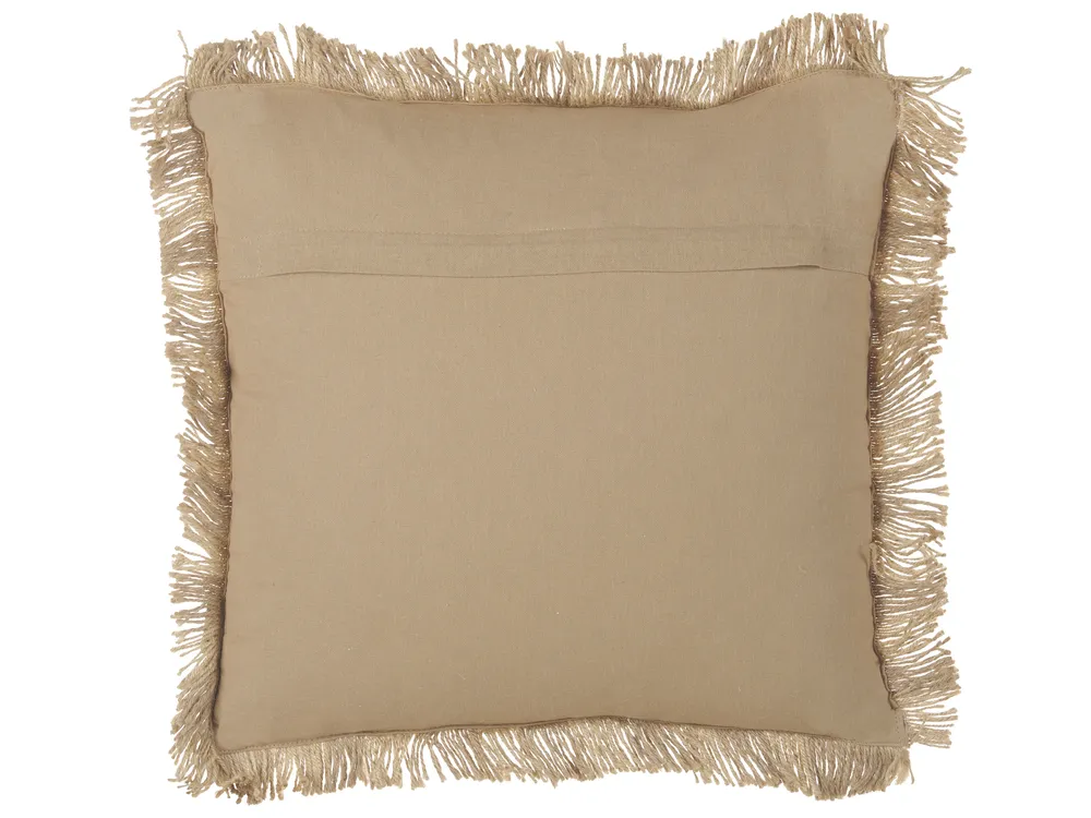 Throw Cushion CIRSIUM 45 x 45 cm Jute Beige Striped_887594