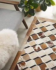 Rug SERINOVA Brown 140 x 200 cm Leather_1177905