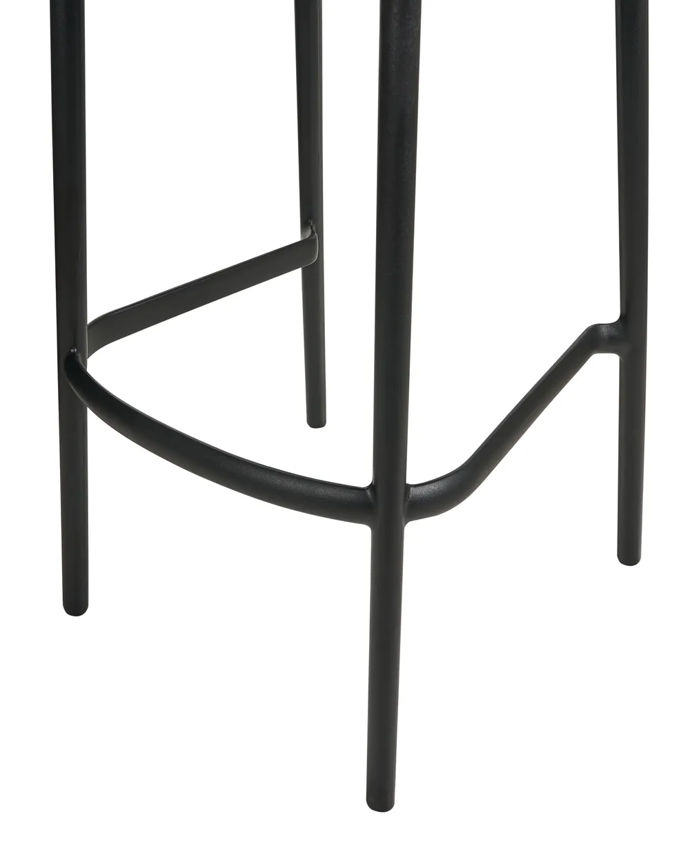 Set of 2 Garden Bar Chairs PORANO Black_1000484