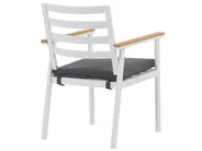 Gartenmöbel Set 4-Sitzer CAVOLI inkl. Kissen Metall Grau_777406
