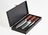 Messer-Set 3-teilig Damaststahl KASHIWA Braun