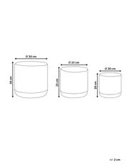 Set of 3 Baskets BASIMA Cotton Black_846453