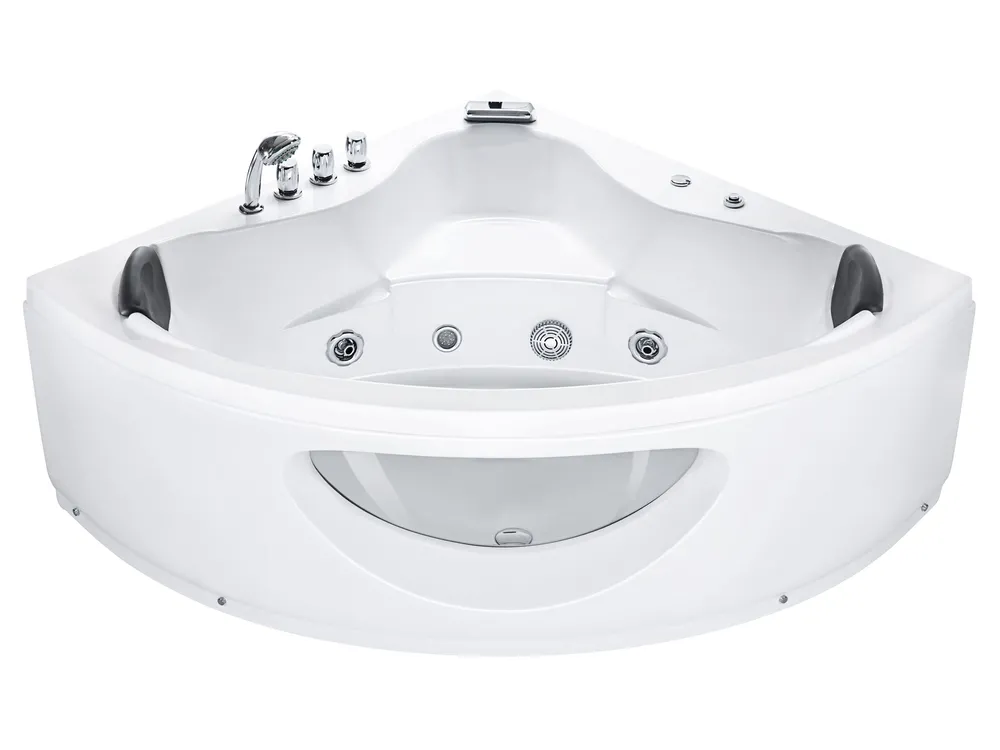 Corner Hot Tub with LED TOCOA 1900 x 1380 mm White_850662