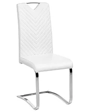 Set of 2 Dining Chairs PICKNES Faux Leather Off-White_1156949