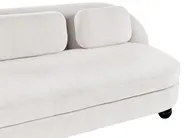 Sofa 3-Sitzer FANSEN mit Kissen Stoff Cremeweiß_950822