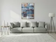 Sofa 3-Sitzer SIGTUNA Stoff Hellgrau_897671