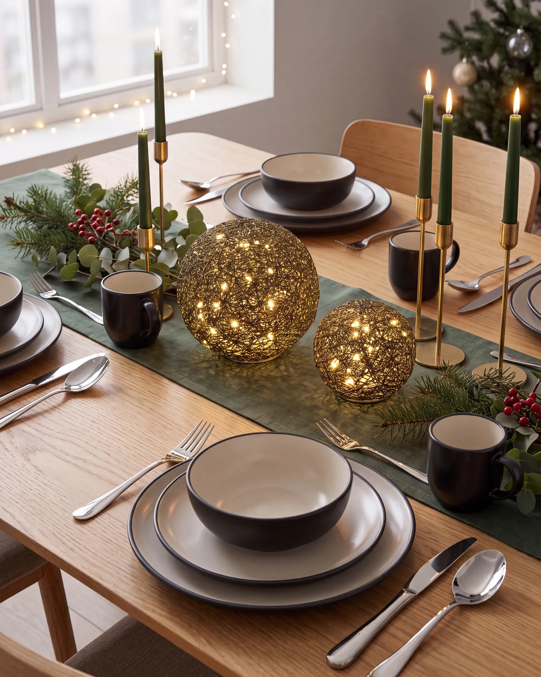 Christmas Decoration BOLMEN 15/20 cm Bauble Black_1018742