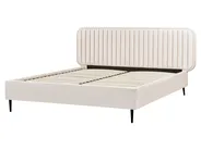 Bed Velvet BRIN 160 x 200 cm (EU King Size) Beige_941830
