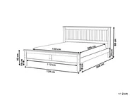 Bed Pine Wood MAYENNE 120 x 200 cm (EU Small Double) Light Brown_1049154