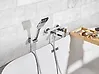 Wandmontierte Bad-Dusch-Mischbatterie BALNEARIO Silber