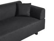 Sofa 3 Seater SOKNA with Tables Fabric Black_952874