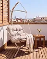 Hängesessel mit Gestell ALGHERO Metall Beige