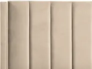 Bed Velvet VILLETTE 140 x 200 cm (EU Double) Beige_832581