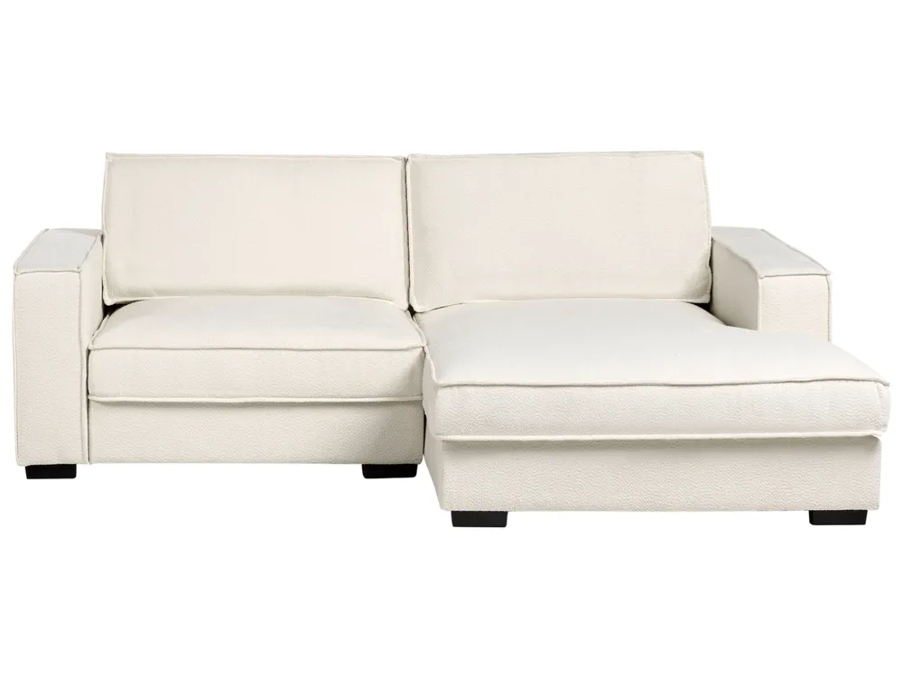 Ecksofa KOLDING Bouclé Hellbeige linksseitig_1008303