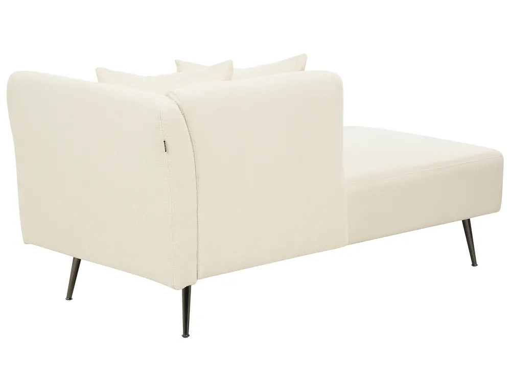 Rechtsseitige Chaiselongue RIOM Bouclé Cremeweiß_883721