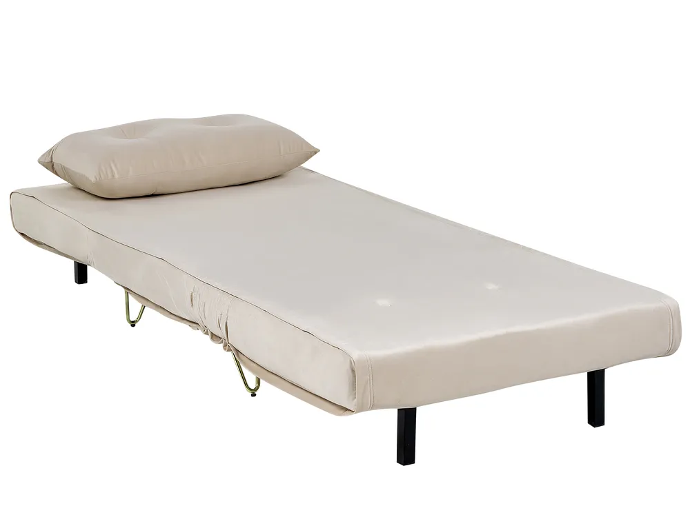 Sofa Set 3-Sitzer VESTFOLD Samtstoff Beige_851621