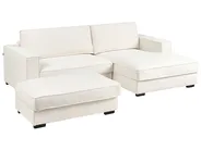 Corner Sofa RENDERS with Ottoman Boucle Off-White Left Hand_988587