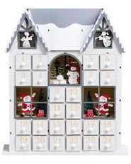 Christmas Decoration LED FEMUND 40 cm Advent Calendar White_1016861