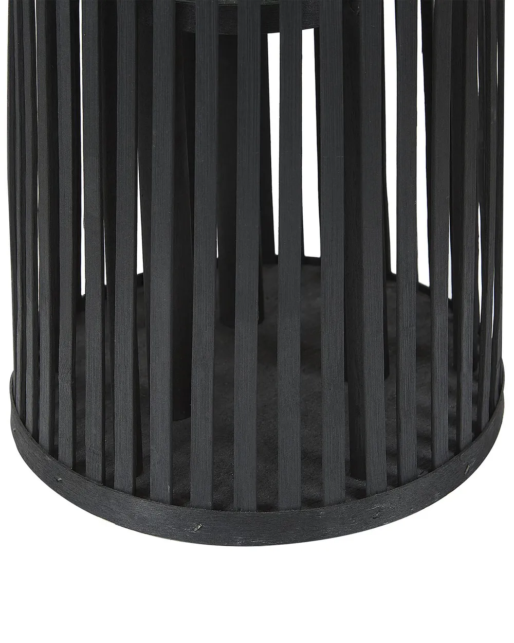 Laterne LUZON 80 cm Weidenholz Schwarz_774428
