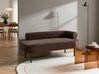 Rechtsseitige Chaiselongue MIRMANDE Samtstoff Dunkelbraun