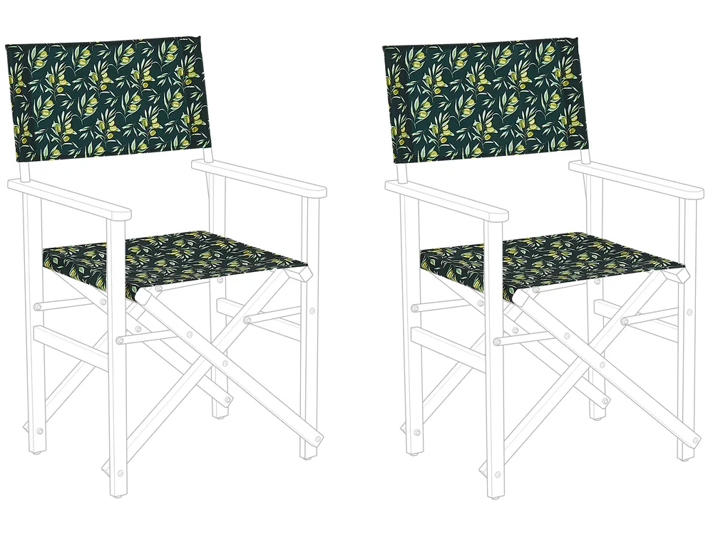 Ersatzstoff für Gartenstühle 2er Set CINE Dunkelgrün