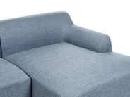 Corner Sofa 3 Seater SOSJO Fabric Blue Left Hand_941028