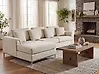 Ecksofa OSLO Stoff Beige rechtsseitig