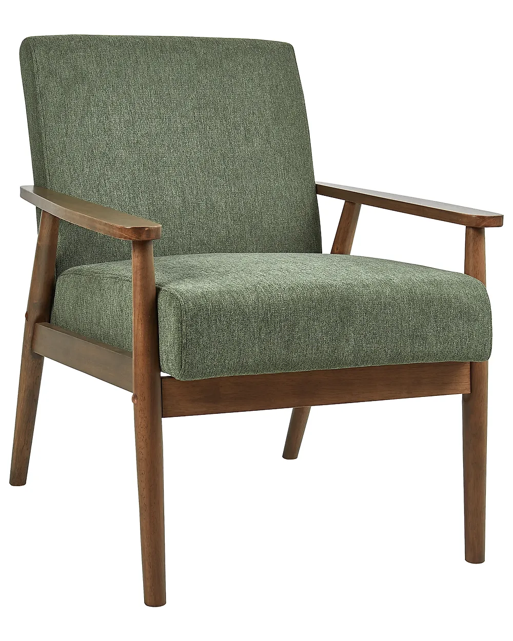 Sessel ESRUM Stoff Dunkelbraun / Grün