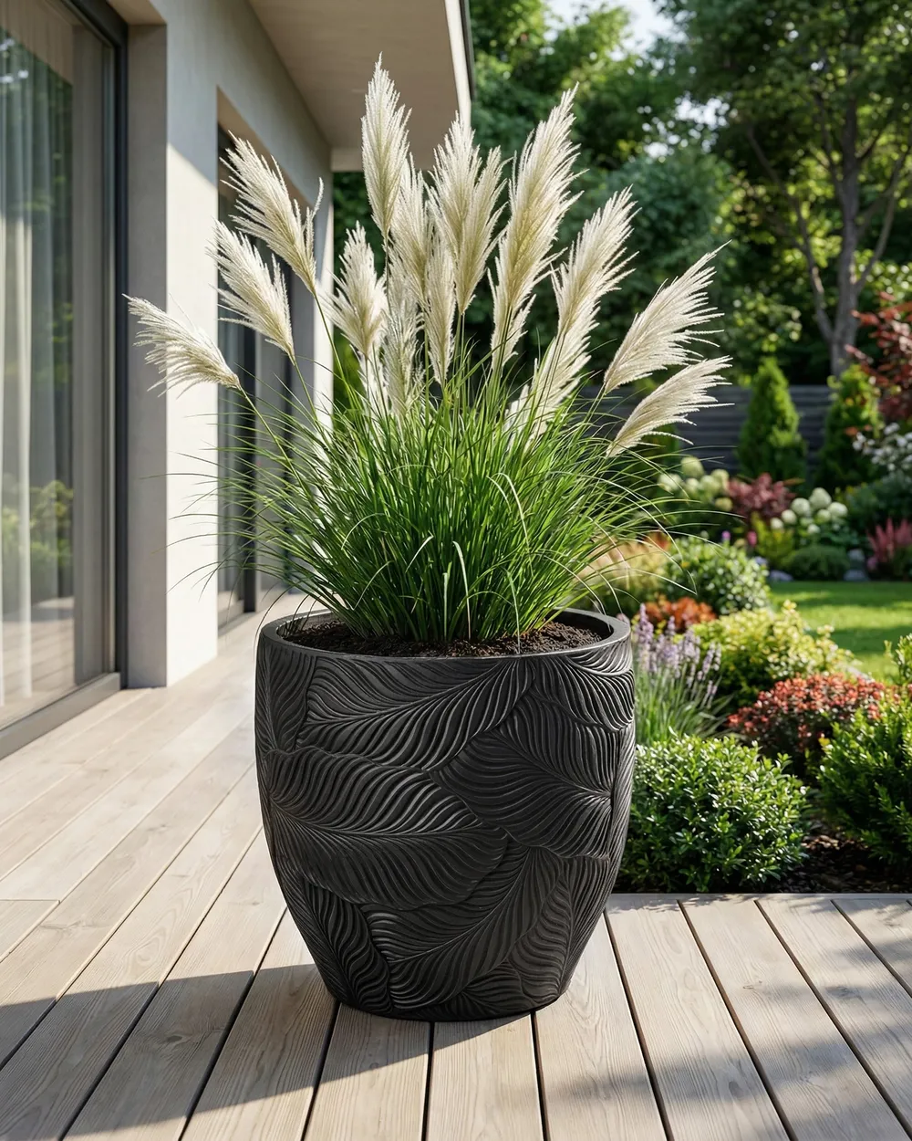 Blumenkübel BAIYUN 42 cm Schwarz_1049778