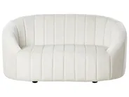 Living Room Set 6 Seater MALUNG Velvet Off-White_884031