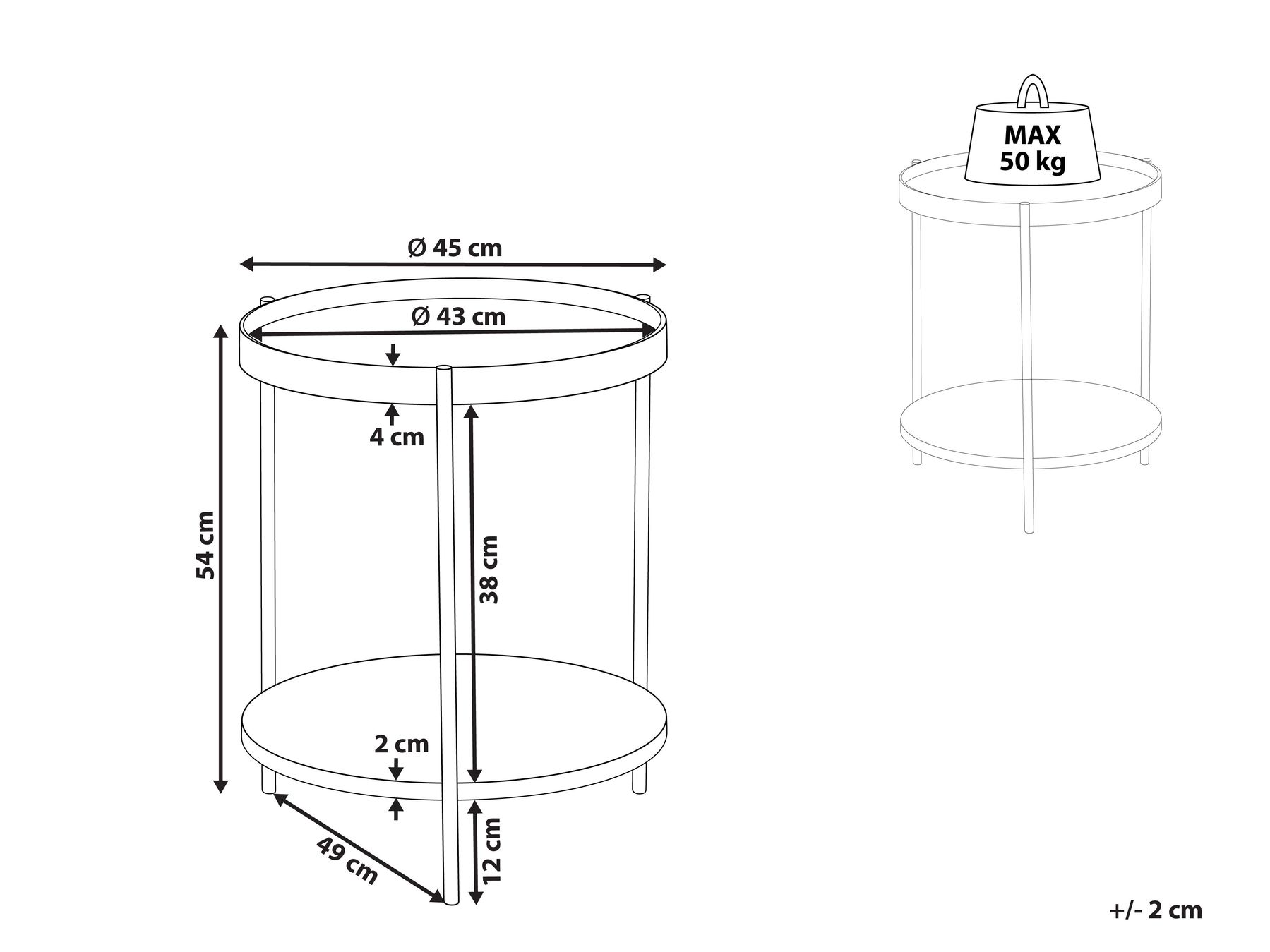 Side Table LANDER Dark Brown_1053131
